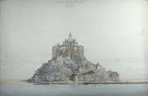 Mont Saint-Michel (Westseite), 1873 von Edouard-Jules Corroyer